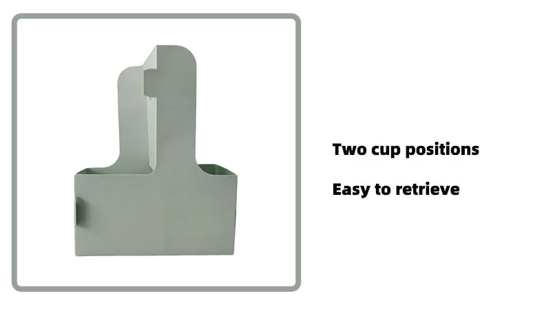 White Cardboard Box Cup Holder