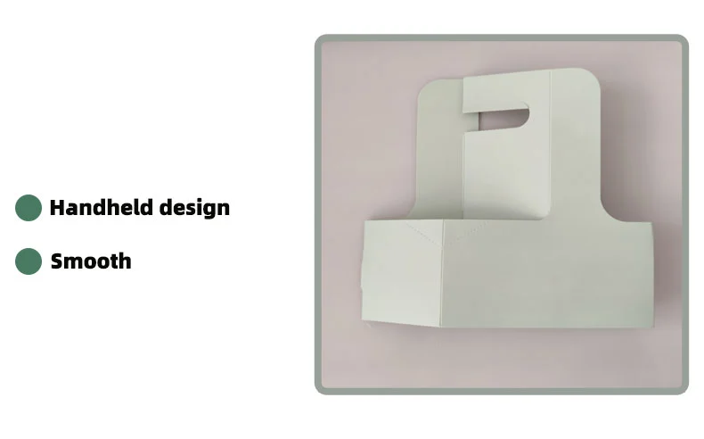 White Cardboard Box Cup Holder